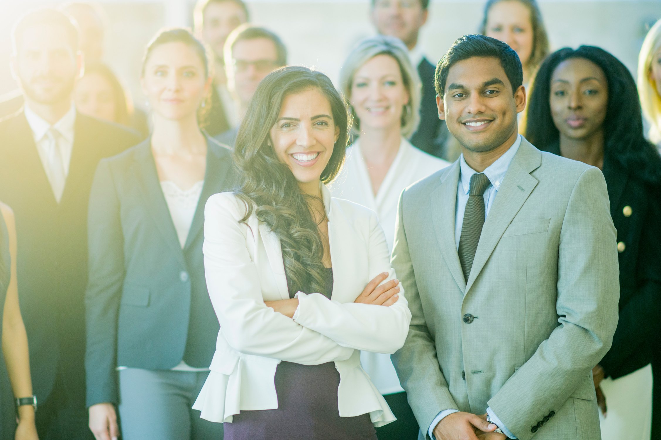 Corporate team portrait